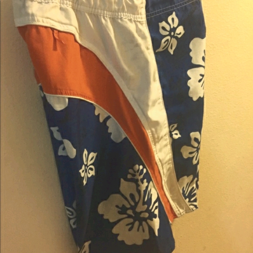 no boundaries men blue/white swim thrunks sz L - Picture 14 of 14